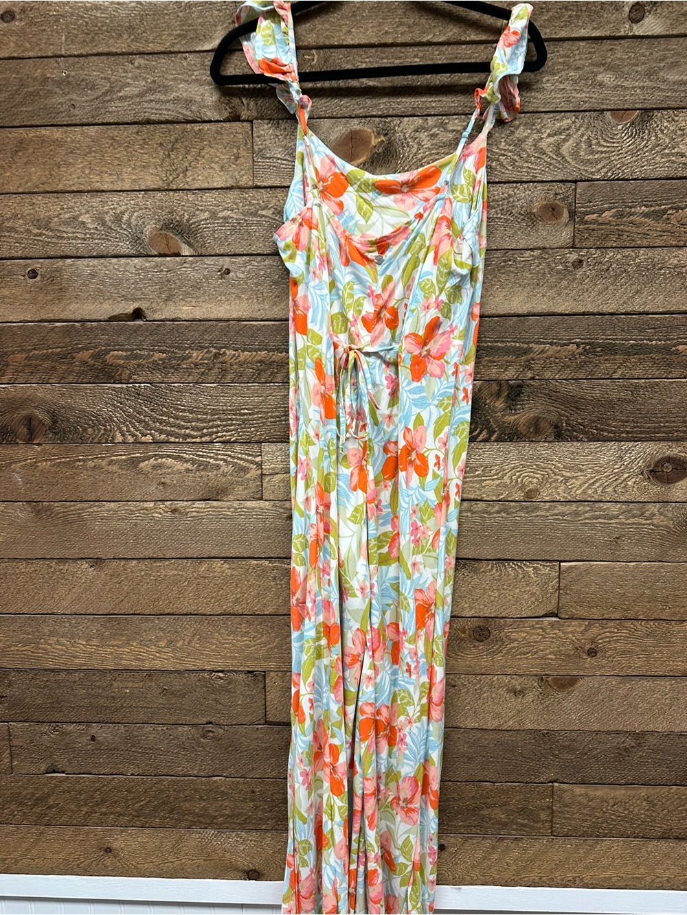 🌺 Roxy Sur La Plage “Daydreamer” Floral Maxi Dress Cover-Up | NWT | Medium 🌺 - Picture 4 of 11